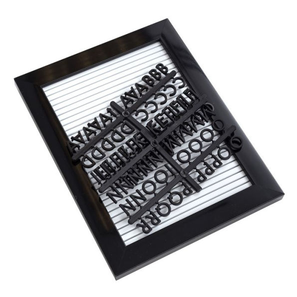 DCVW Letterboard 5 x 7 White with Black Frame