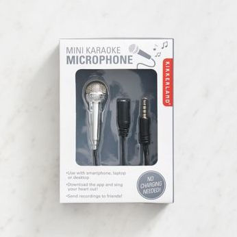 Mini Karaoke Microphone by Kikkerland Design