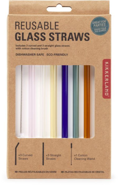 Colorful Reusable Glass Straws