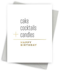 Title: Cake + Candles Birthday Greeting Card