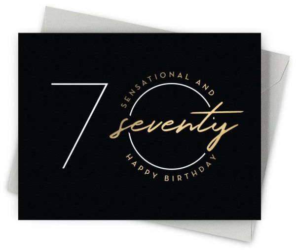 Sensational Seventy Birthday Greeting Card