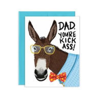 Father's Day Greeting Card Kick Ass Donkey