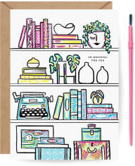 Thank You Greeting Card So Grateful For You (Bookshelf)