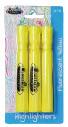 3CT Broad Chisel Tip Yellow Highlighters