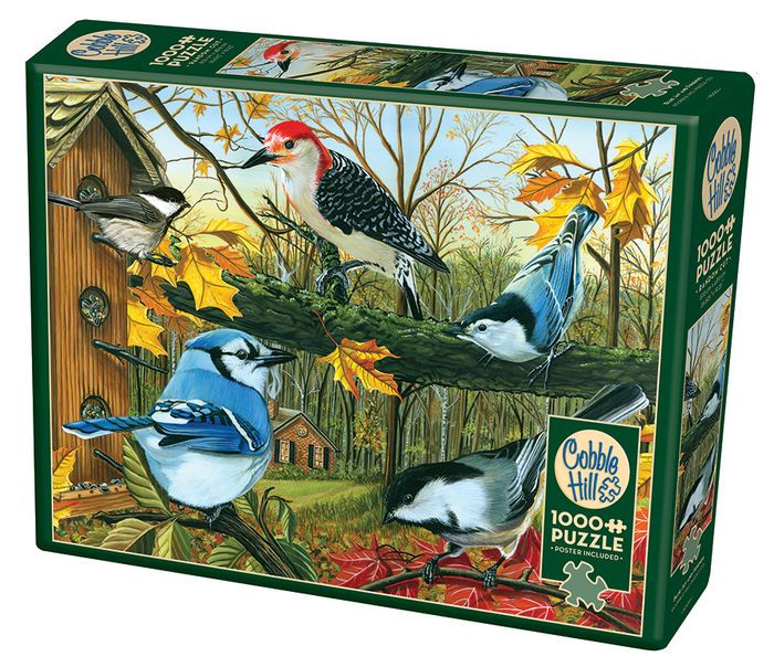 Cobble Hill Blue Jay and Friends 1000 Piece Jigsaw Puzzle by Outset