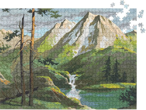 Paint By Numbers - Mountains - 1000 Piece Puzzle