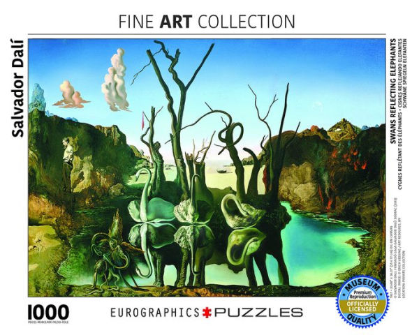 Salvador Dali - Swans Reflecting Elephants - 1000 Piece Jigsaw Puzzle
