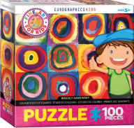 Title: Color Study of Squares and Circles 100 Pc Puzzle