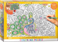 Title: Majestic Feathers 300-Piece Color-Me Jigsaw Puzzle