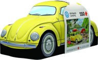 VW Beetle Camping Shaped Tin w/550 pc Puzzle