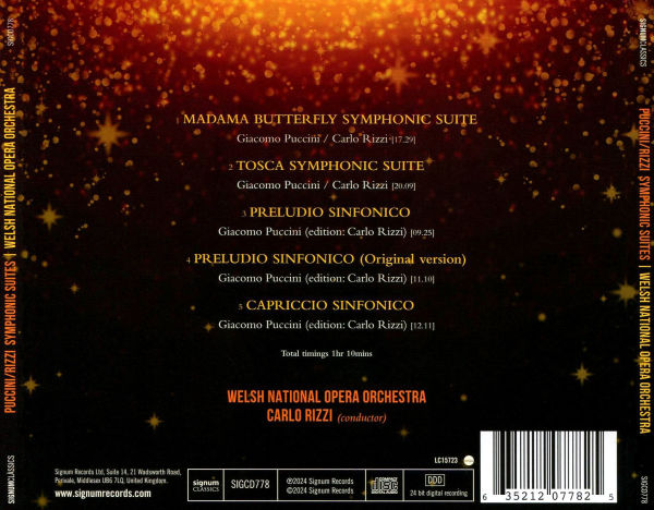 Puccini: Symphonic Suites Imagined by Carlo Rizzi
