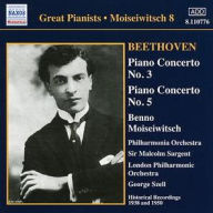 Title: Beethoven: Piano Concertos Nos. 3 & 5, Artist: Benno Moiseiwitsch
