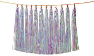 Title: Iridescent Tassel Garland