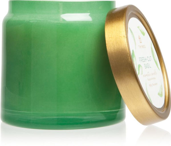 Fresh Cut Basil Glass Jar Candle