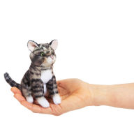 Title: Mini Tabby Cat Finger Puppet