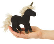 Alternative view 2 of Mini Black Unicorn Finger Puppet