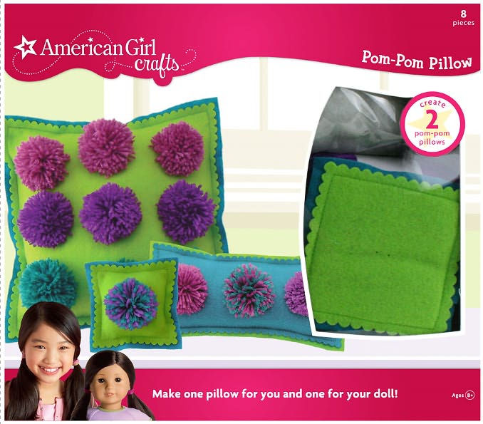 American Girl Crafts Pom Pom Pillow Kit Cool by American Girl
