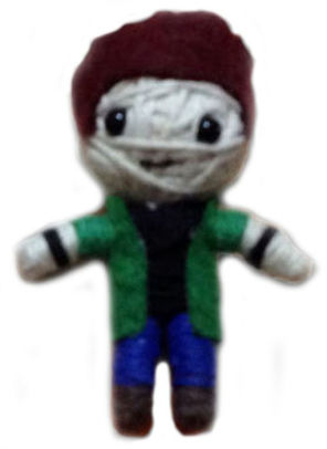 Supernatural Dean Green Shirt String Doll Keychain