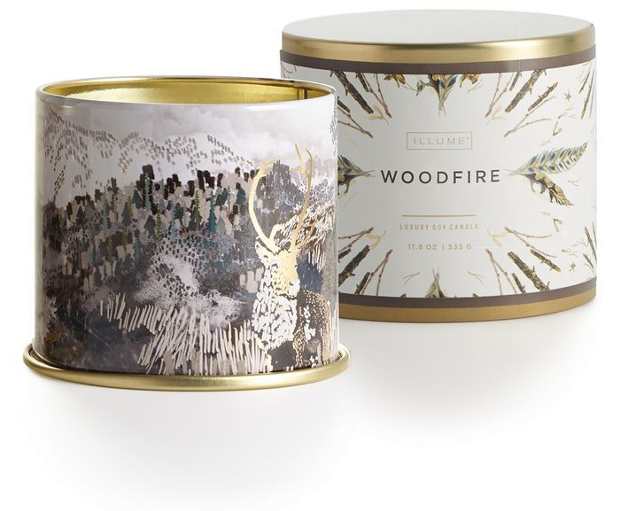 Woodfire Large Vanity Tin Candle by ILLUME Barnes & Noble®