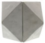 Geometric cement bookends