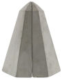 Obelisk cement bookends