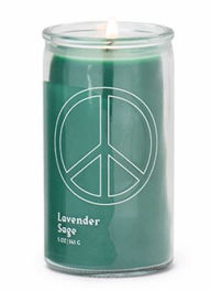 Peace Prayer Candle Lavender Sage