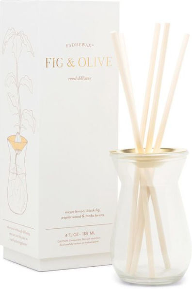 White Glass Diffuser Fig & Olive 4 Oz