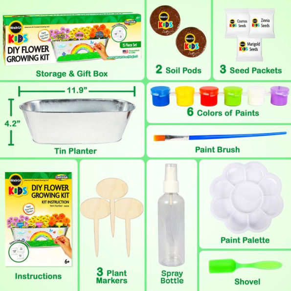 Miracle Gro Kids DIY Flower Growing Kit