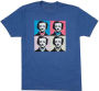 Edgar Allan Poe Pop Blue Unisex Tee Shirt (L)