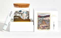 Alternative view 2 of Snow Cabin by Sara Boccaccini Meadows, 450pc Puzzle & Puzzle Glue Kit Set