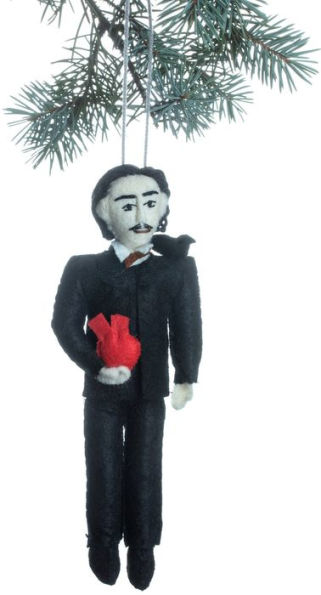 Edgar Allen Poe Felt Ornament