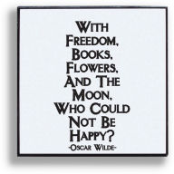 Title: Pin - With freedom, books, flowers and the moon, who could not be happy?