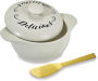 Brie Baker Set with Gold Spreader - Delicious