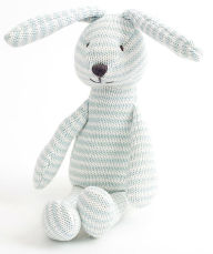 Title: Blue knit bunny