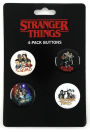Stranger Things Buttons (4 Pack)