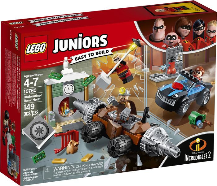Lego UK 10760 Incredibles 2 Underminer Bank Heist Set