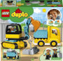 Alternative view 7 of LEGO DUPLO Town Truck & Tracked Excavator 10931