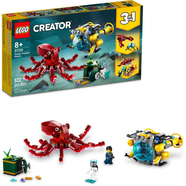 Han Gætte Ti år LEGO Creator Sunken Treasure Mission 31130 by LEGO Systems Inc. | Barnes &  Noble®