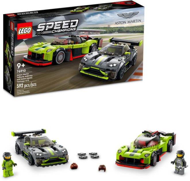 LEGO Speed Champions Aston Martin Valkyrie AMR Pro and Aston Martin Vantage  GT3 76910 by LEGO Systems Inc.