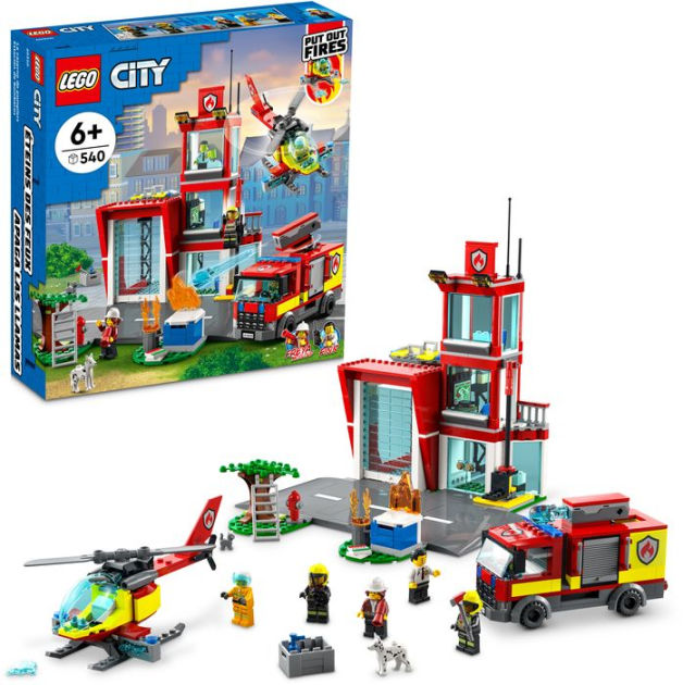 Lego city 2019 fire hot sale station