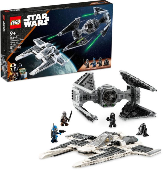 LEGO Star Wars Mandalorian Fang Fighter vs. TIE Interceptor 75348