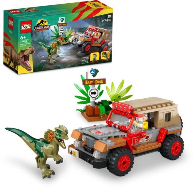 8 Jurassic World Lego Dinosaur toys - colorful lego dinosaurs