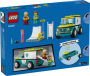 Alternative view 7 of LEGO City Great Vehicles Emergency Ambulance and Snowboarder 60403