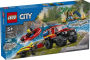 Alternative view 6 of LEGO City Fire 4x4 Truck with Rescue Boat 60412