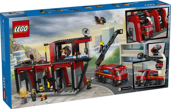 LEGO City Fire Station with Fire Truck 60414