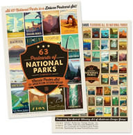 National Parks 63 Ct Vintage Postcard Set