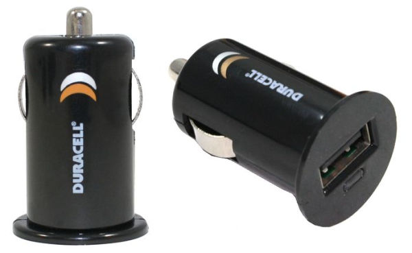 Duracell DU1618 Mini USB Car Charger - Black