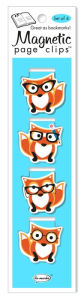 Title: Woodsy Fox page clip bookmarks set of 4