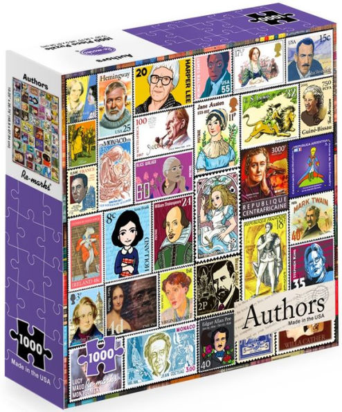 1000 Piece Jigsaw Puzzle Authors Stamps