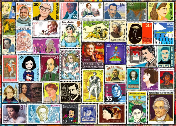 1000 Piece Jigsaw Puzzle Authors Stamps